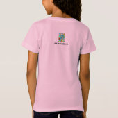 Nicht lustig! Girl-Pink-T - Shirt (Rückseite)