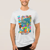 Nicht lustig! Herren Tri-Blend Shirt (Vorderseite)