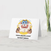 Nicht lustig karte (Rückseite)