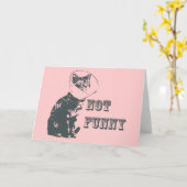 Nicht lustig karte (Gelbe Blume)