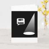 Nicht lustig karte (Gelbe Blume)