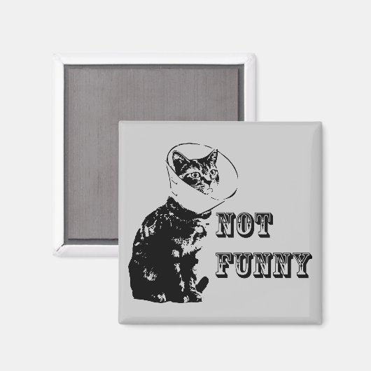 Nicht lustig magnet (Vorderseite/Rückseite)