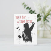 Nicht lustig postkarte (Stehend Vorderseite)