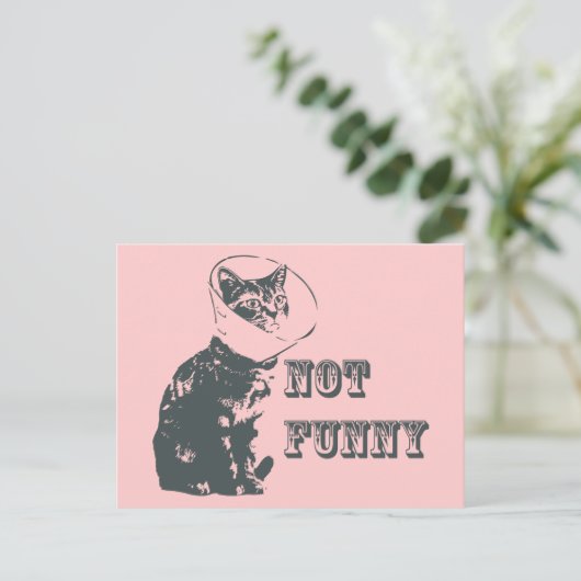 Nicht lustig postkarte (Stehend Vorderseite)