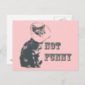 Nicht lustig postkarte (Vorne/Hinten)