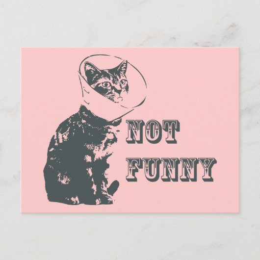 Nicht lustig postkarte (Vorderseite)