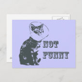 Nicht lustig postkarte (Vorne/Hinten)