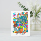 Nicht lustig! postkarte (Stehend Vorderseite)