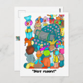 Nicht lustig! postkarte (Vorne/Hinten)