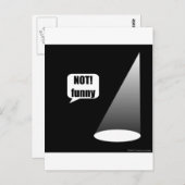 Nicht lustig postkarte (Vorne/Hinten)