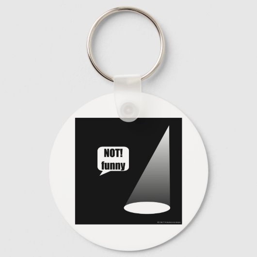 Nicht lustig schlüsselanhänger (Vorderseite)