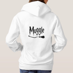 Nicht magische Hexe- und Zauberdesign mit Besen Hoodie