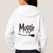 Nicht magische Hexe- und Zauberdesign mit Besen Hoodie (Rückseite)