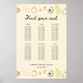 Nicht-marktüblicher, herunterladbarer Sitzplan Poster (Vorne)