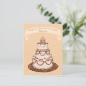 Nicht mehr 2 sondern 1 Fleisch~Wedgecake Scripture Postkarte (Stehend Vorderseite)