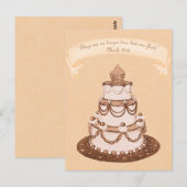 Nicht mehr 2 sondern 1 Fleisch~Wedgecake Scripture Postkarte (Vorne/Hinten)