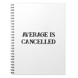 Nicht mehr durchschnittlich - Leistungsstarkes Min Notizblock