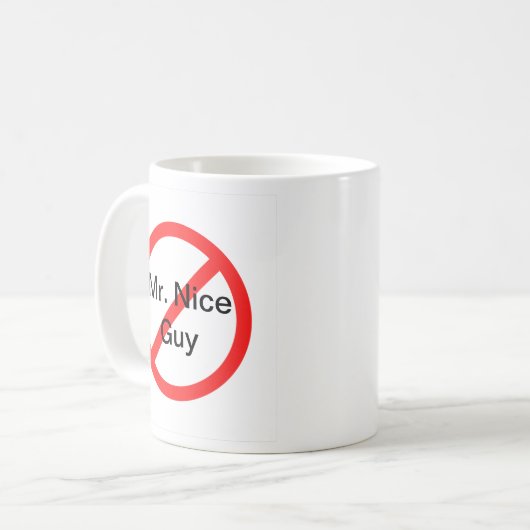 Nicht mehr Herr Nice Guy Kaffeetasse (Vorderseite Links)