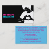 Nicht mehr Meanies-Karten (Transgender) Visitenkarte (Vorne/Hinten)