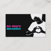 Nicht mehr Meanies-Karten (Transgender) Visitenkarte (Vorderseite)