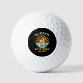 nicht mehr mein Problem im Ruhestand Golfball (Vorderseite)