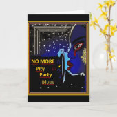 NICHT MEHR Mitleid-Party-Blues GRUSS-KARTE Karte (Gelbe Blume)