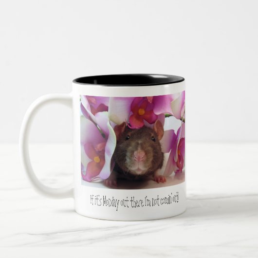 Nicht mehr Montage! Zweifarbige Tasse (Links)