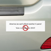 NICHT MEHR OBAMA AUTOAUFKLEBER (Auf Auto)