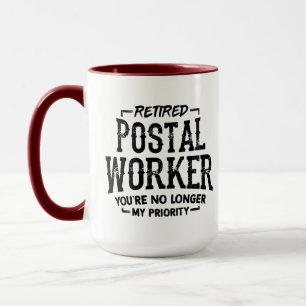 Nicht mehr prioritäre Tasse für entlassene Postarb