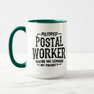 Nicht mehr prioritäre Tasse für entlassene Postarb