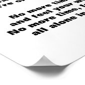 NICHT MEHR ZEIT POSTER (Ecke)