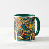 "Nicht mein Affe!" Tasse von Getränken (VorderseiteRechts)