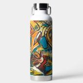 Nicht mein Affe" Wasserflasche Trinkflasche (Vorderseite)