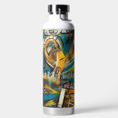 Nicht mein Affe" Wasserflasche Trinkflasche (links)