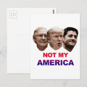 Nicht mein Amerika Postkarte (Vorne/Hinten)
