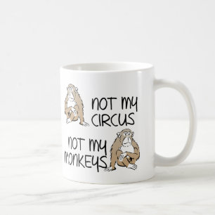 Nicht mein Bier oder meine Zirkusaffen Lustiger Be Kaffeetasse