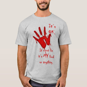 Nicht mein Blut überlagerter T - Shirt