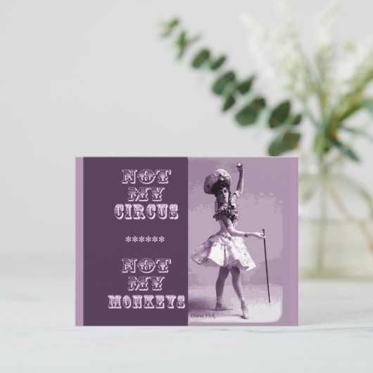 Nicht mein Circus Postcard Postkarte (Stehend Vorderseite)