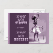 Nicht mein Circus Postcard Postkarte (Vorne/Hinten)