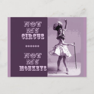 Nicht mein Circus Postcard Postkarte