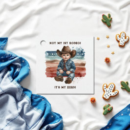 Nicht mein erster Rodeo Baby Cowboy Geburtstag Geschenkanhänger