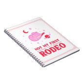 Nicht mein erster Rodeo Cowboy Hat Notizblock (Rechte Seite)