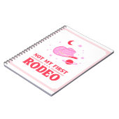 Nicht mein erster Rodeo Cowboy Hat Notizblock (Linke Seite)