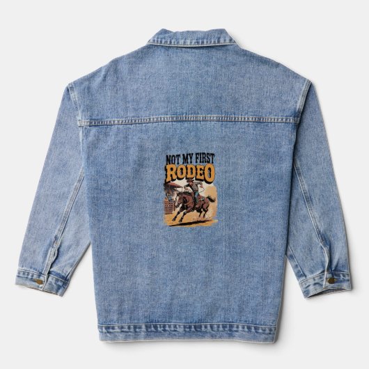 Nicht mein erster Rodeo-Western Jeansjacke (Rückseite)