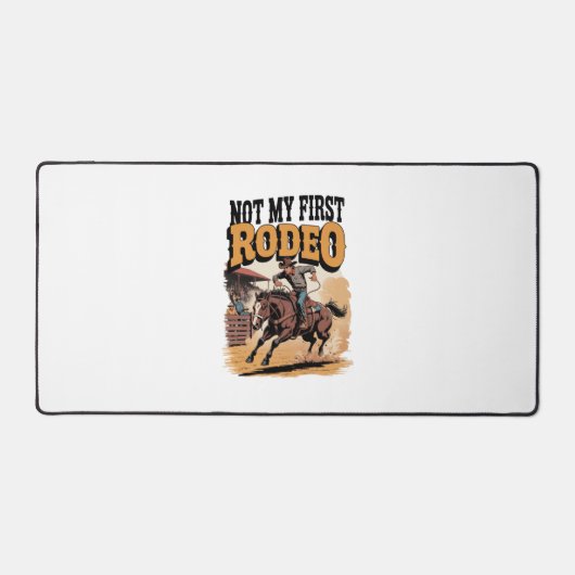 Nicht mein erster Rodeo-Western Schreibtischunterlage (Vorderseite)