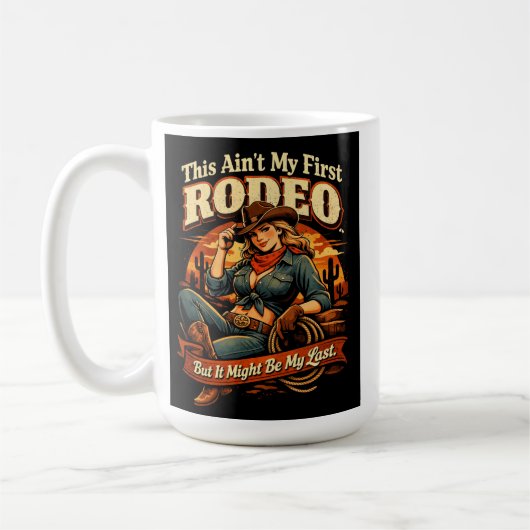 Nicht mein erstes Rodeo-Mug Kaffeetasse (Links)