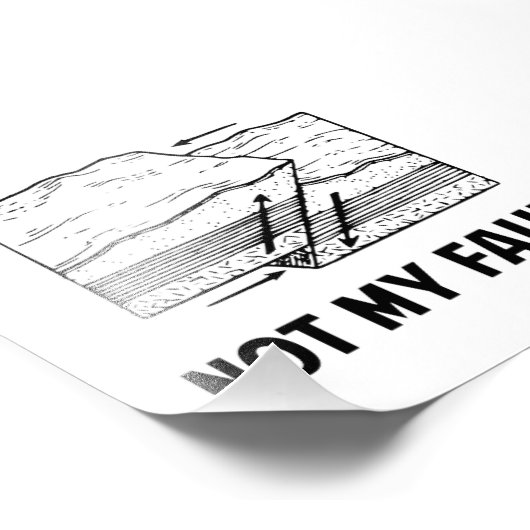 Nicht mein Fehler Fotodruck (Ecke)