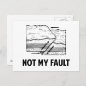 Nicht mein Fehler Postkarte (Vorne/Hinten)