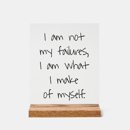 Nicht mein fehlerhafter Akryling Acrylschild (Vorderseite)