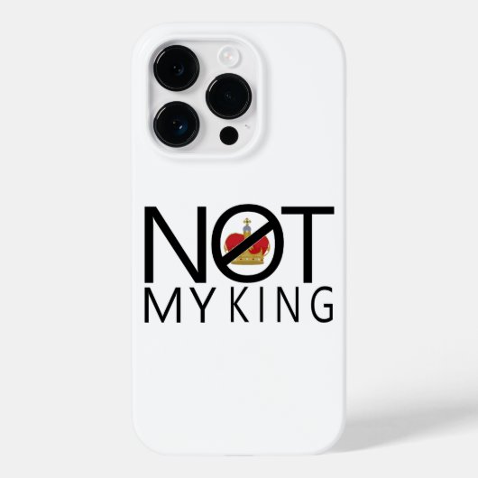 Nicht mein König Case-Mate iPhone Hülle (Rückseite)